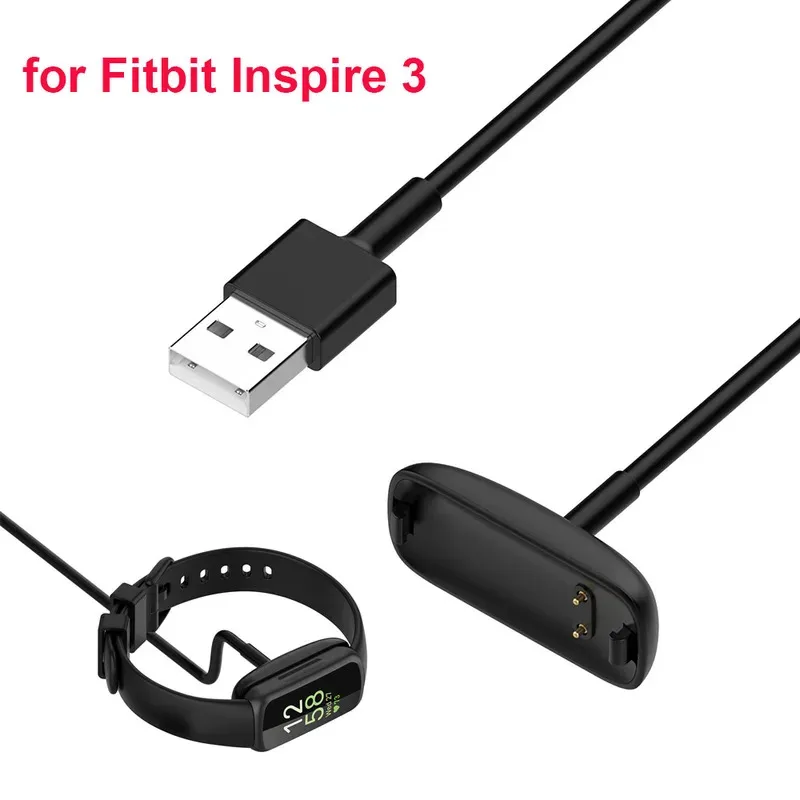 

1m Charger for Fitbit Inspire 3 USB Charging Cord f