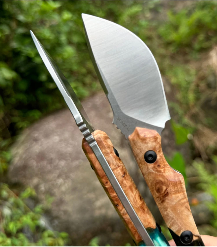 DC53 Feststehende Klinge Messer, Herren-Alltagsmesser (EDC), Outdoor-Camping- und Abenteuer-Messer, Auberginenförmiges Multitool – Detail 12