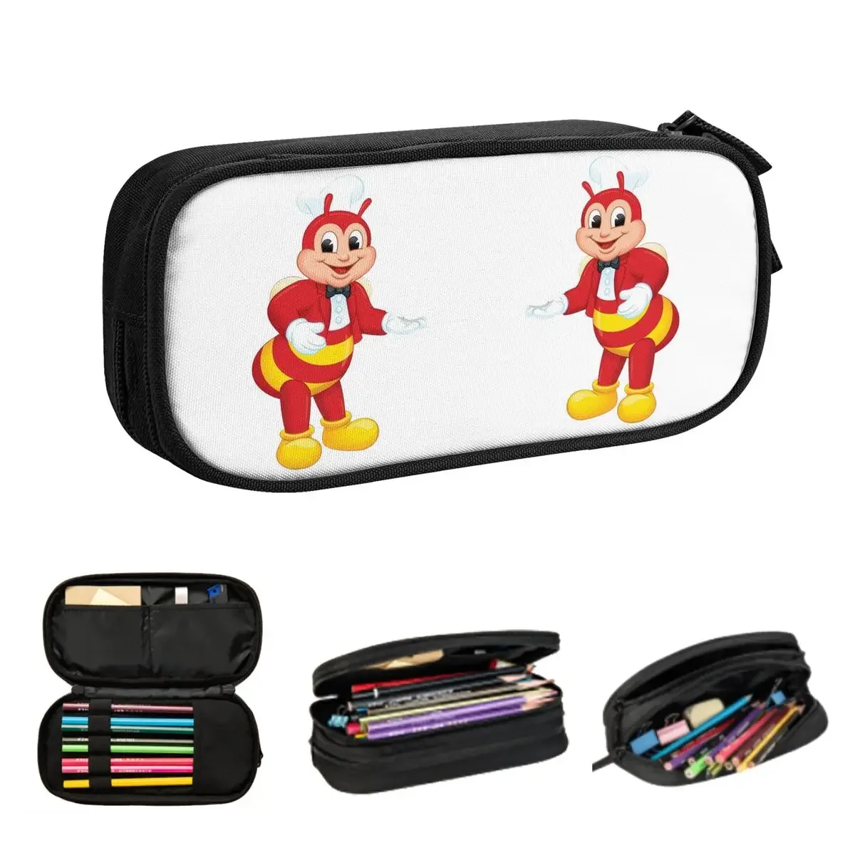 

Jollibee Pencil Cases for Student Gifts Pen Box Pencil Bag Large Storage Pencil Pouch Storage Stationery Supplies