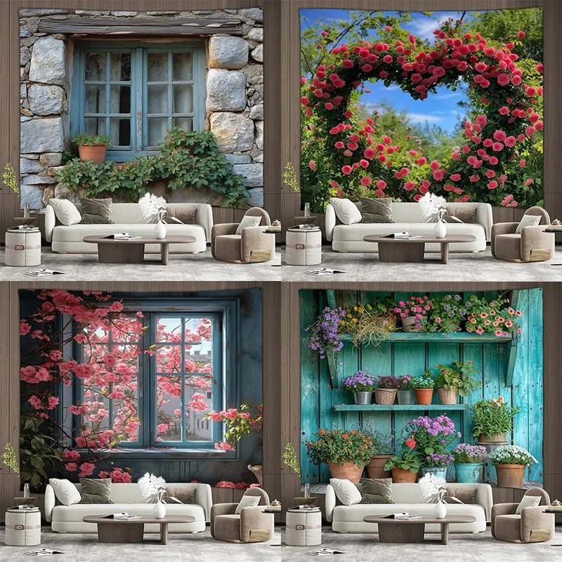 

Beautiful Outdoor Garden Tapestry Office Living Room Decoration Home Wall Tapestry
