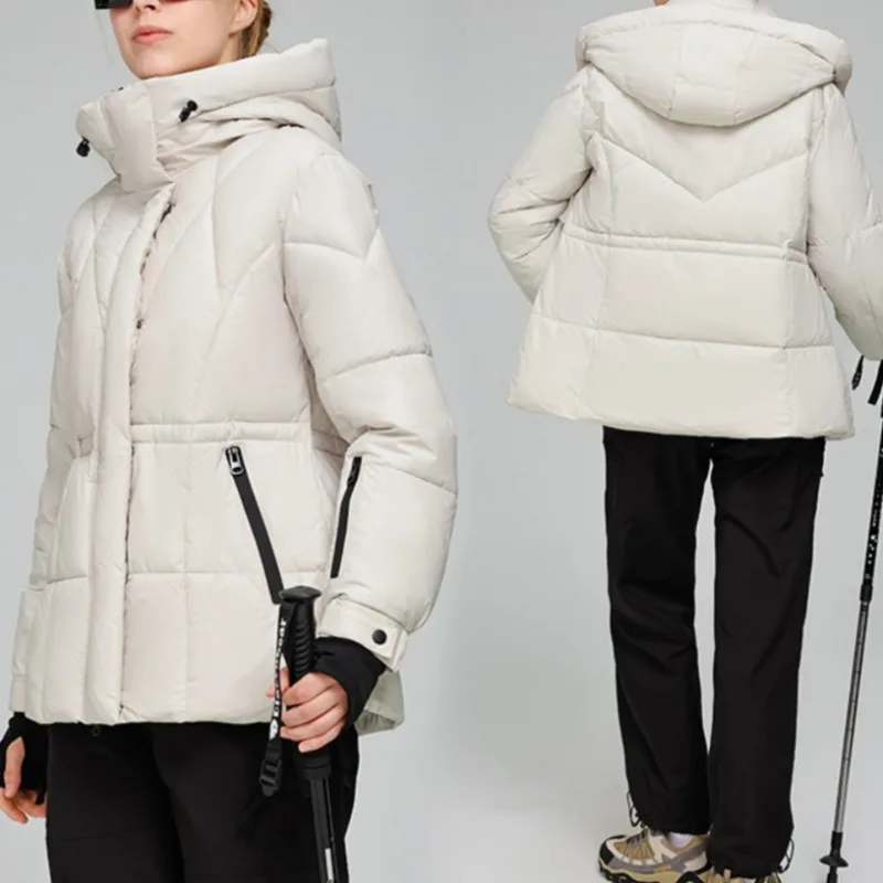 

Cold-Proof Warm Outdoor Casual Hooded Overcoat Women Cotton Jacket 2025 New Winter Fashionable Elegant Women Cotton Jacket