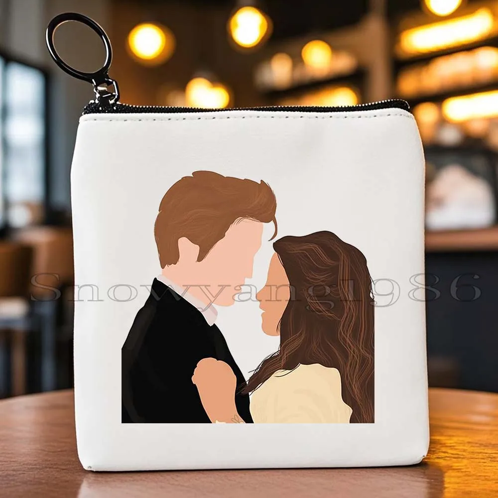 الفيلم الكلاسيكي The Twilight Saga إدوارد وبيلا في سن المراهقة وولف قماش محفظة نسائية للعملات المعدنية حقيبة تخزين حافظة للبطاقات محفظة سستة الحقيبة