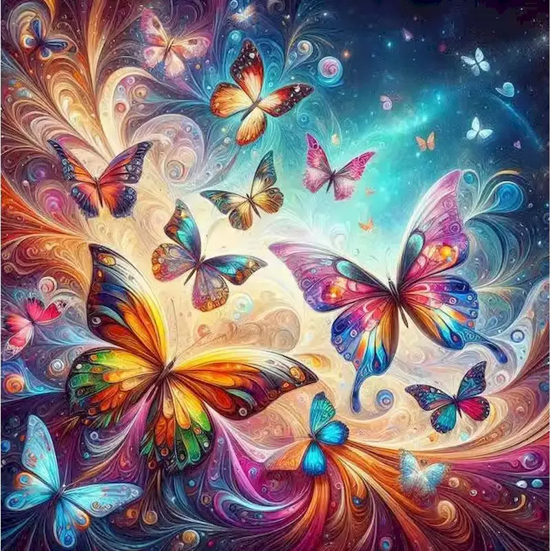 

GATYZTORY Full Square Round Diamond Mosaic Butterfly Animal DIY Acrylic Craft Supplies Diamond Painting Bird Handmade Hobby