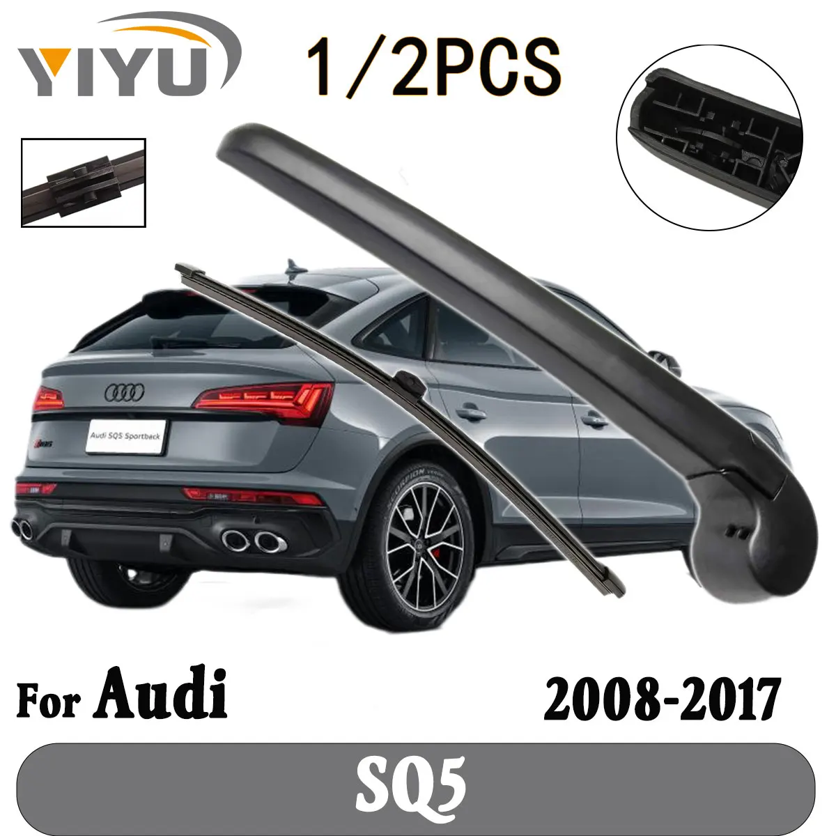 

1/2 шт. задняя щетка стеклоочистителя, рычаг стеклоочистителя, лобовое стекло, чистая задняя дверь, окно, автомобильная щетка от дождя для Audi SQ5 2008--2017