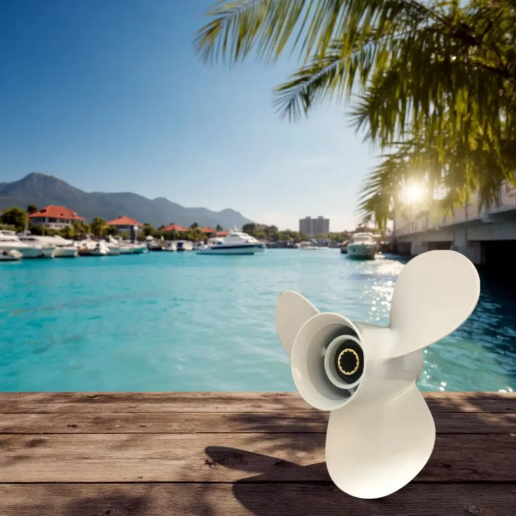 Captain Aluminum Propeller 11x17 Fit Yamaha Outboard 25HP 30HP 40HP 48HP 50HP 55HP 60HP New Model 13 Splines 3 Blades