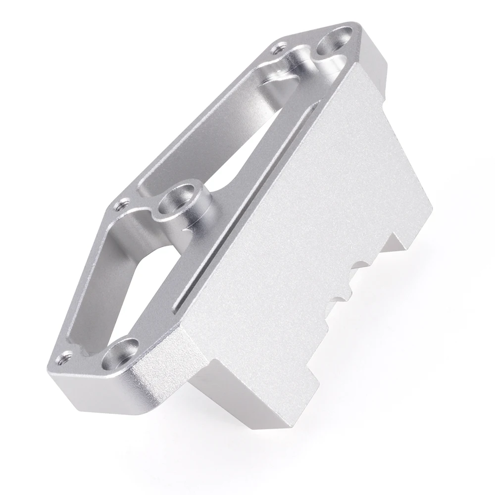 TRINOOD Soporte fijo de montaje de brazo inferior delantero de aleación de aluminio para piezas de mejora de fiambrera Tamiya 1/12