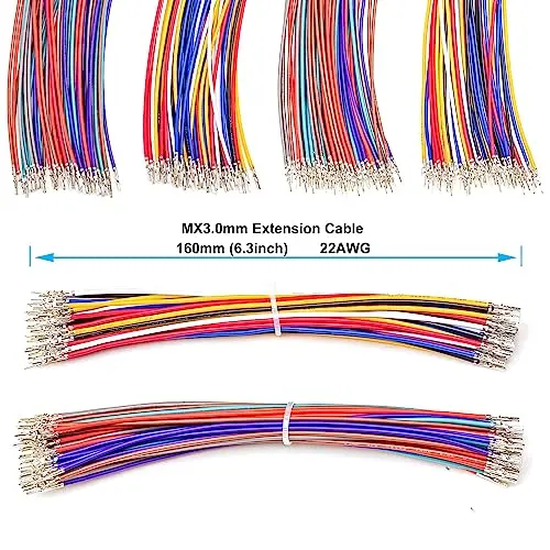 Molex 3.0mm męski i przedłużacz ze złączem żeńskim zestaw Molex Micro-Fit 3.0 podwójny rząd 2*1/2/3/4/5/6Pin obudowa (zestaw MX3.0-MF-160)