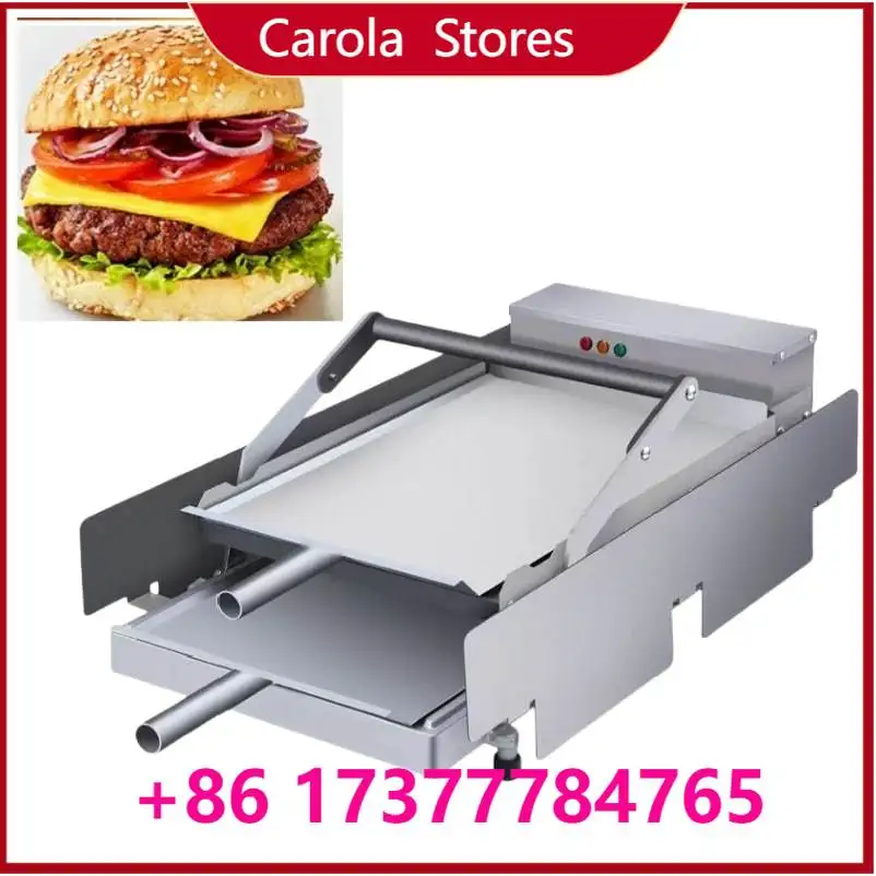 Hot Sale Double Layer  Hamburger Bun Roaster, Stainless Steel Commercial Burger Bread Heating Machine for Fast Food New