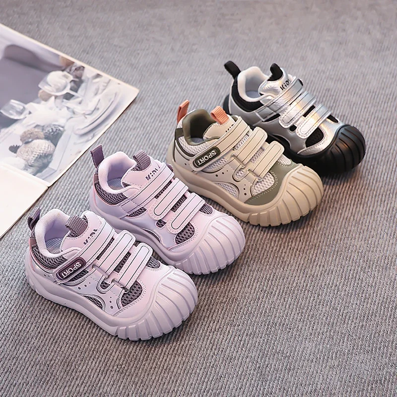 

Детская спортивная обувь, дышащая детская теннисная обувь с сеткой, повседневные кроссовки с мягкой подошвой на ногах, осень 2023, новые студенческие кроссовки