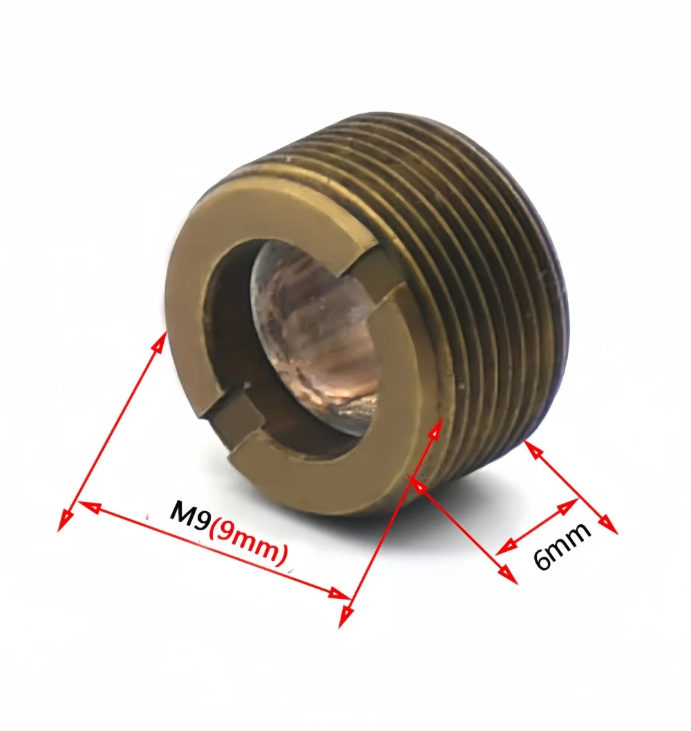 M9*6 aspherical glass laser focusing lens with copper lens frame laser optical collimating lens