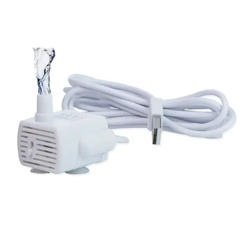 Su Pompası Pet Kedi Su Sebili Anti Kuru Yanan Motor Kedi Çiçek Su Sebili Su Sebili Balık Tankı Dalgıç Pompa