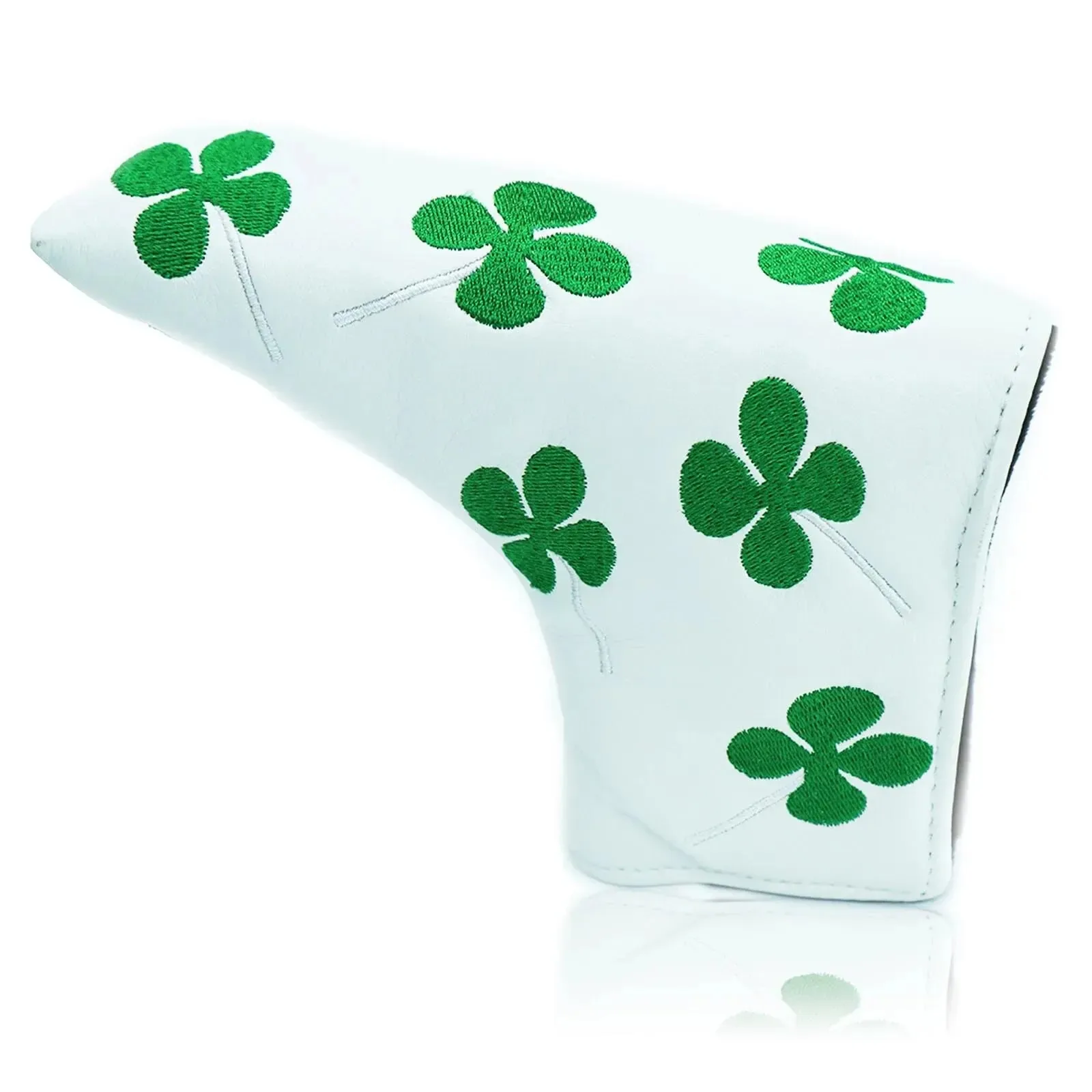 Golf Putter Head Cover, Blade Club PU lederen beschermer, universele pasvorm voor alle putters en golfers, verkrijgbaar in zwart en wit