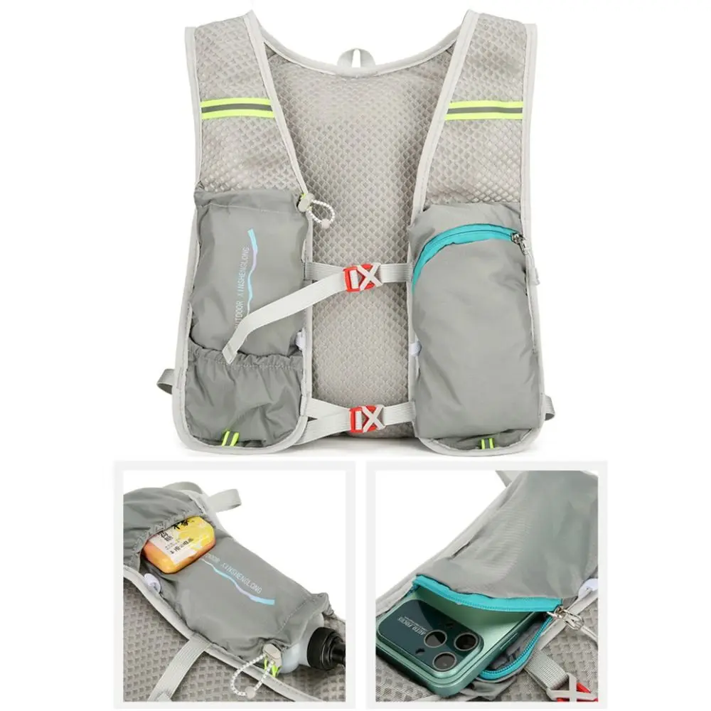 

Durable Nylon Outdoor Climbing Backpack Waterproof Ultra-light Cycling Daypack Breathable Safety Reflective Hydration Backpack