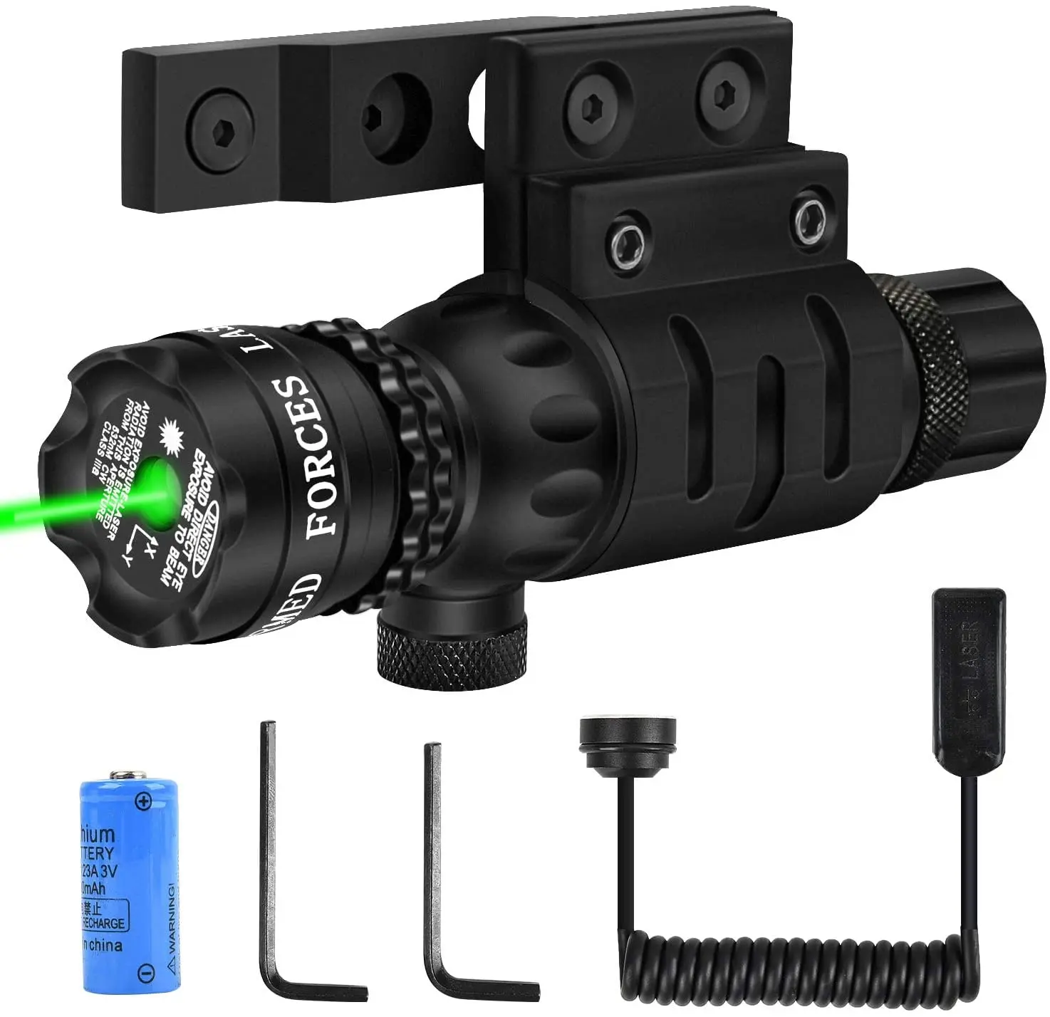 

Green Laser Sight Green Dot 532nm Scope With Pressure Switch, Compatible With Picatinny And M Lok Rail