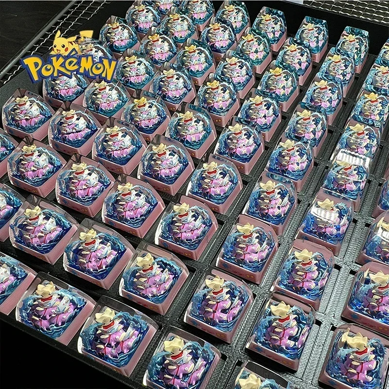 Pokemon Anime Character Togepi Resin Keycaps Micro Landscape Handmade Customized Personalized Gifts Mechanical Keyboard Keycaps