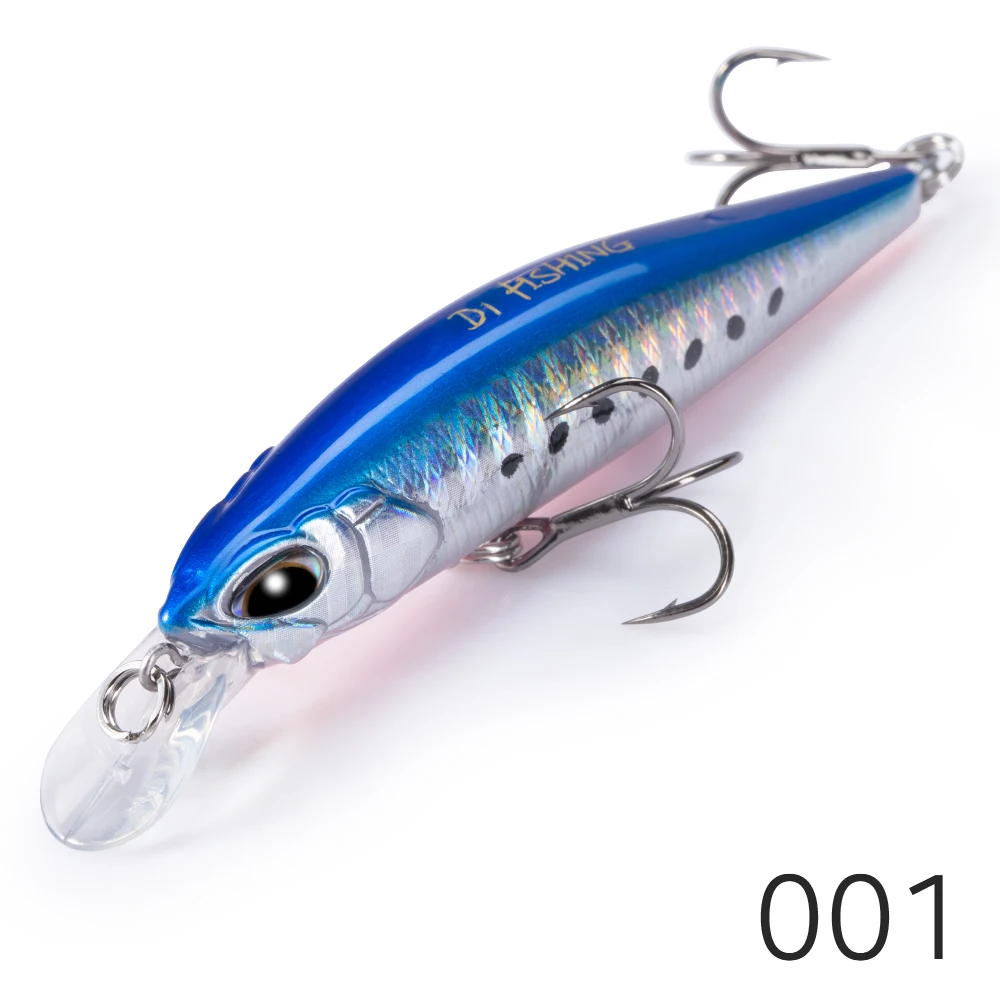 D1 Heißer Minnow Angeln Locken Aussetzung Sinkende 77mm/8,4g 65mm/5g Künstliche Wobbler Salzwasser süßwasser Bass Barsch Tackle