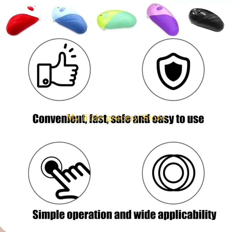 D5BD Household Ergonomic Battery Powered Bottle Opener Cordless Automatic Electric Jar Lid Remover For Weak Hands