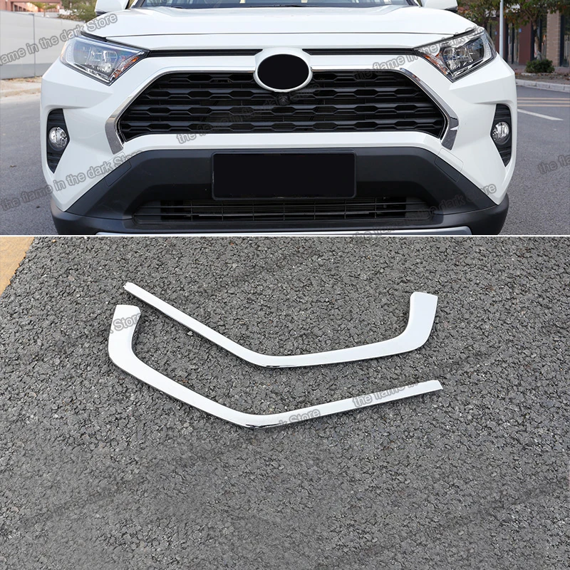 Carbon Fiber Car Front grille Net Trims for Toyota RAV4 2019 2020 2021 2022 Xa50 Accessories Chrome Auto Exterior sport