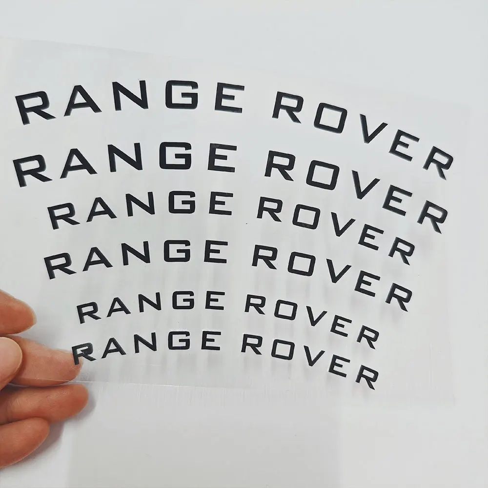 6Pcs PVC Car Brake Calipers Sticker Decals For Land Rover Discovery 2 3 4 5 Sport Range Rover Sport SV Evoque L322 Vogue Velar