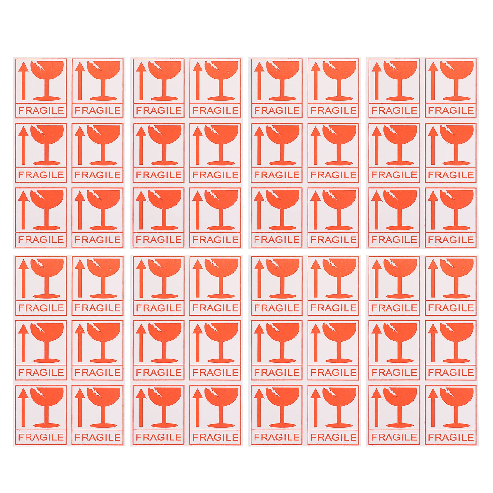 258Pcs Fragile Stickers Portable Adhesive Packing Shipping Warning Labels for Corrugated Cartons Boxes Fragile Stickers