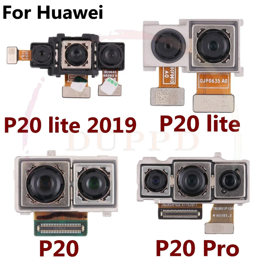 Original For Huawei P50 P40 P30 P20 P10 P9 Pro Plus Lite Backside Big Main Rear View Back Facing Camera Module Flex Cable