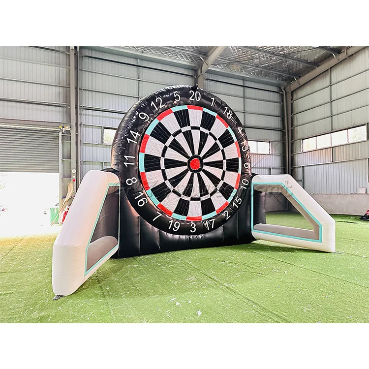 Inflatable Soccer Dart Board, Party Game, Fun Outdoor Activity, Interactive Sports Entertainment, 2 in 1 Floating Target