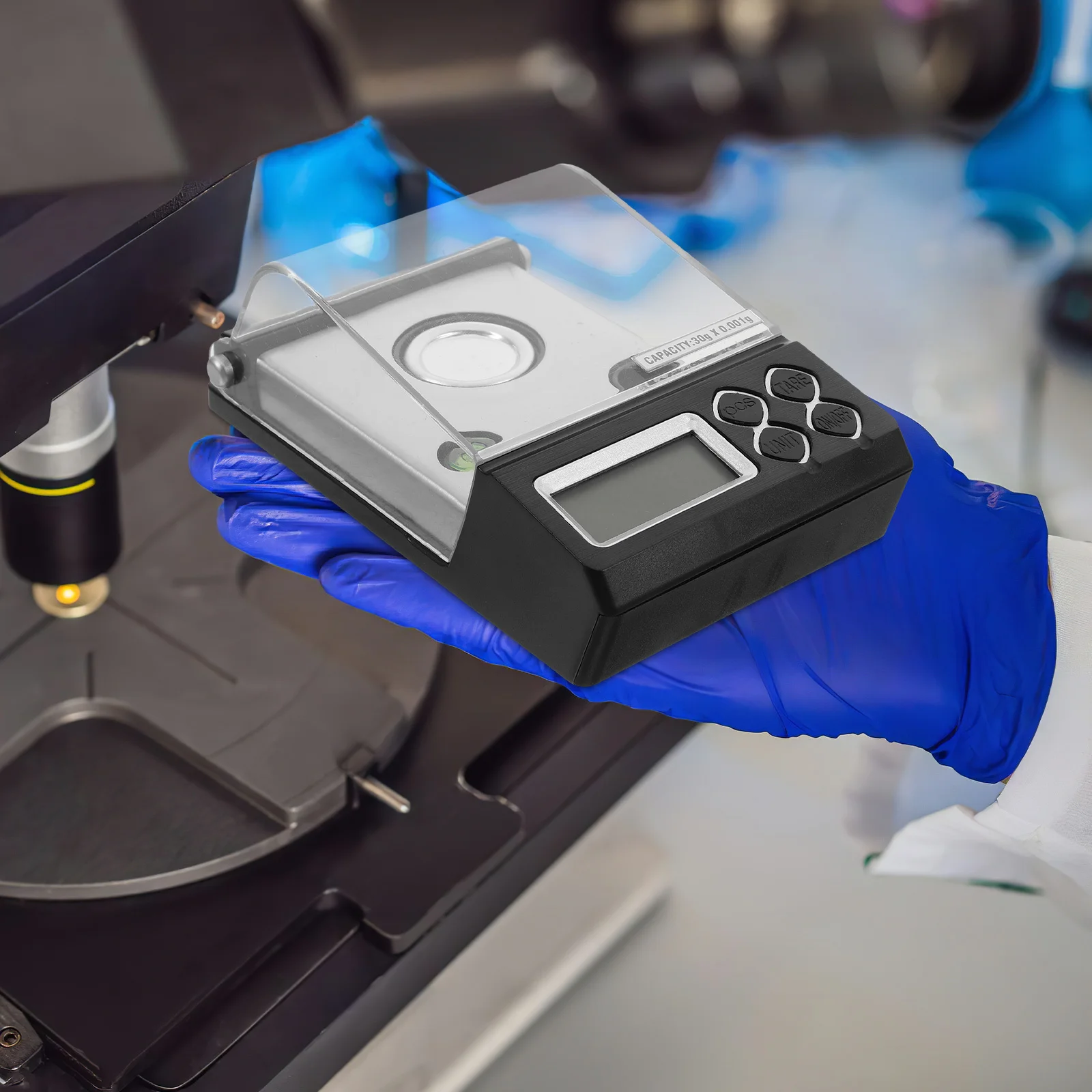 جهاز وزن الجيب الرقمي عالي الدقة لمقياس مليغرام للاستخدام في المختبر والأغذية السريرية أداة قياس حساسة #2