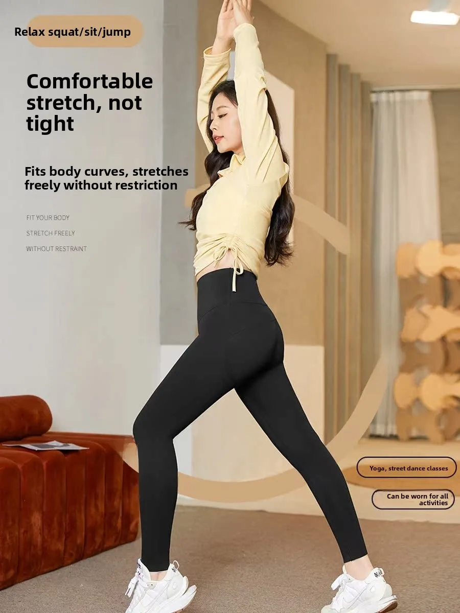 

plus Size High Waist Fce Lined Yoga Pants Autumn Winter New Sle Big Code Base Layer Pants Casual Outerwear for plus Size...