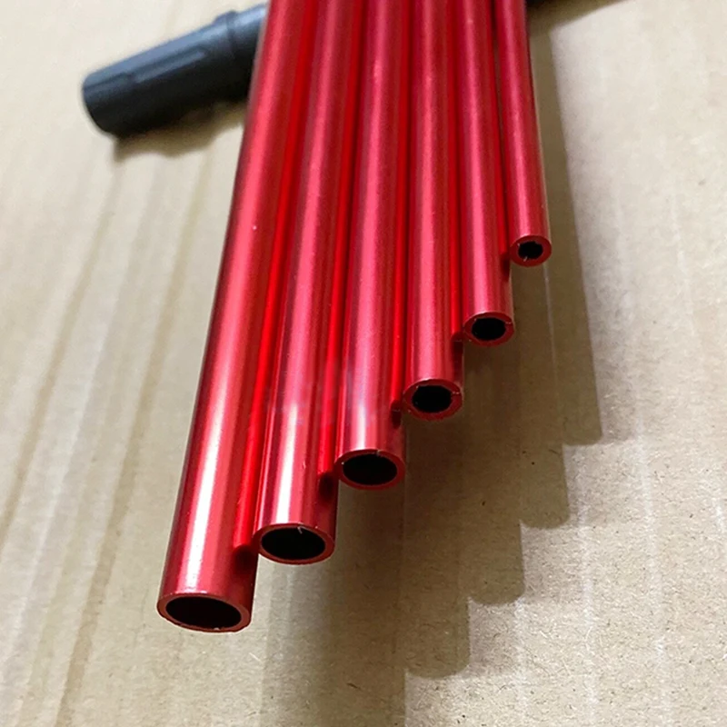 Length 500mm 6063 Aluminium Pipe Anodized Aluminum Tube OD 5-20mm Colored Aluminum Alloy Tube Wine Red/Treasure Blue/Matte Black
