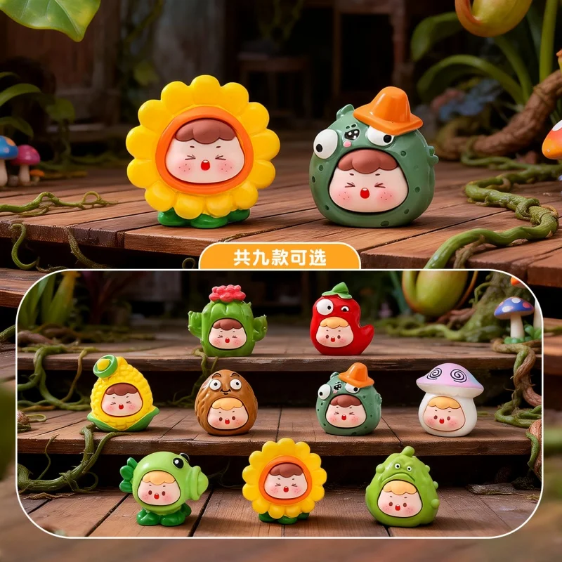 Cute Plants vs. Zombies Blind Box Cute Doll Figurine Desktop Decoration Adorable Trendy Live Streaming Matching Blind Bag Gift