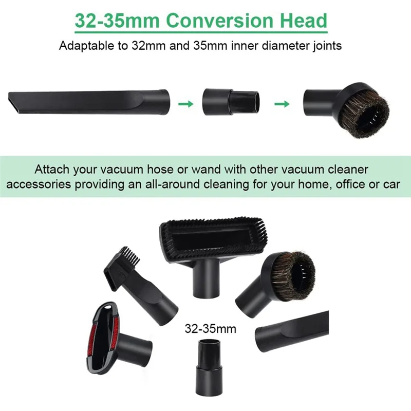 

AT44-12-Piece Vacuum Cleaner Attachments, Universal Vacuum Attachments, For Karcher, , Siemens, AEG, For