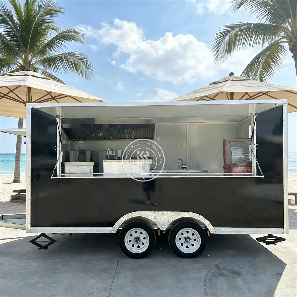 

Customized Catering Food Trailer Mobile Coffee Pizza Trailer Commercial Mobile Pizza Food Truck Fully Equipped