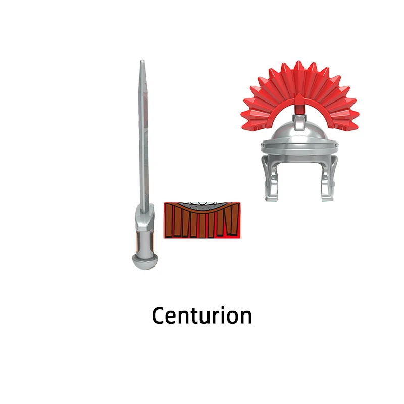 The X0164 Centurion Spartacus Crusader Rome Commander Heavy Infantry Arvoesine Model Blocks MOC Bricks Gifts Toys