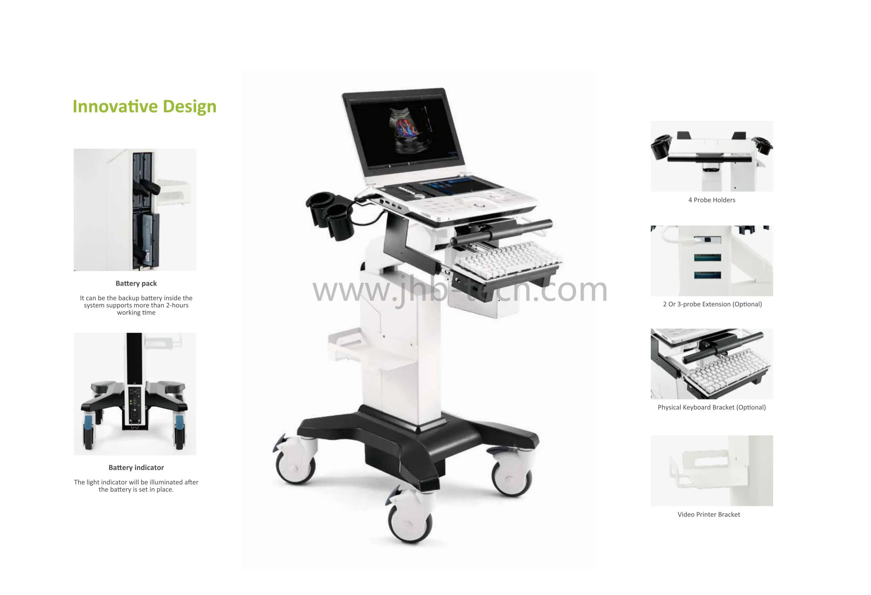 VINNO 5 New medical portable Color Doppler Ultrasound for hospital