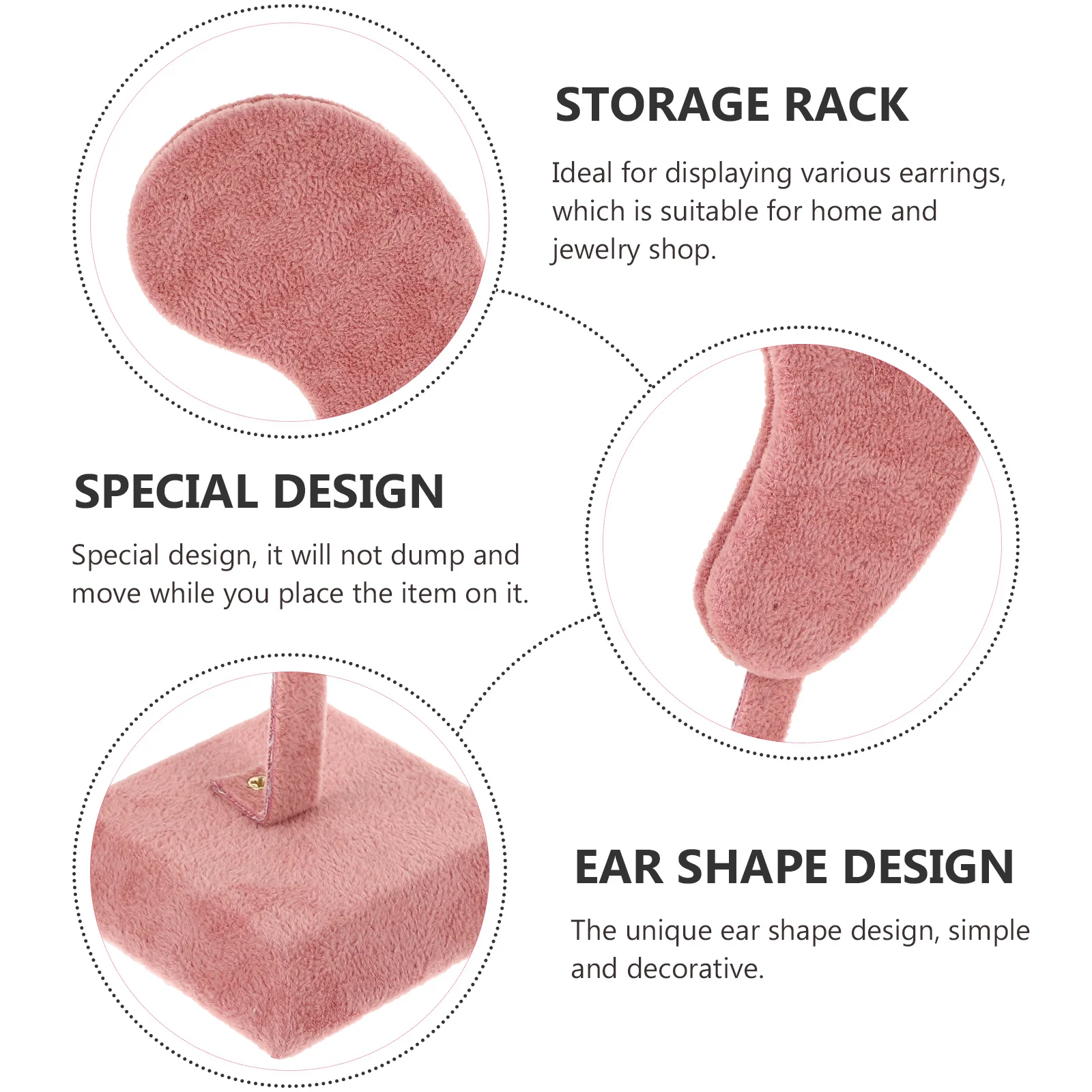 

Earring Display Stand Ear Shape Design Jewelry Organizer Earrings Hanging Showcase Storage Rack Retail Display Holder Jewelry