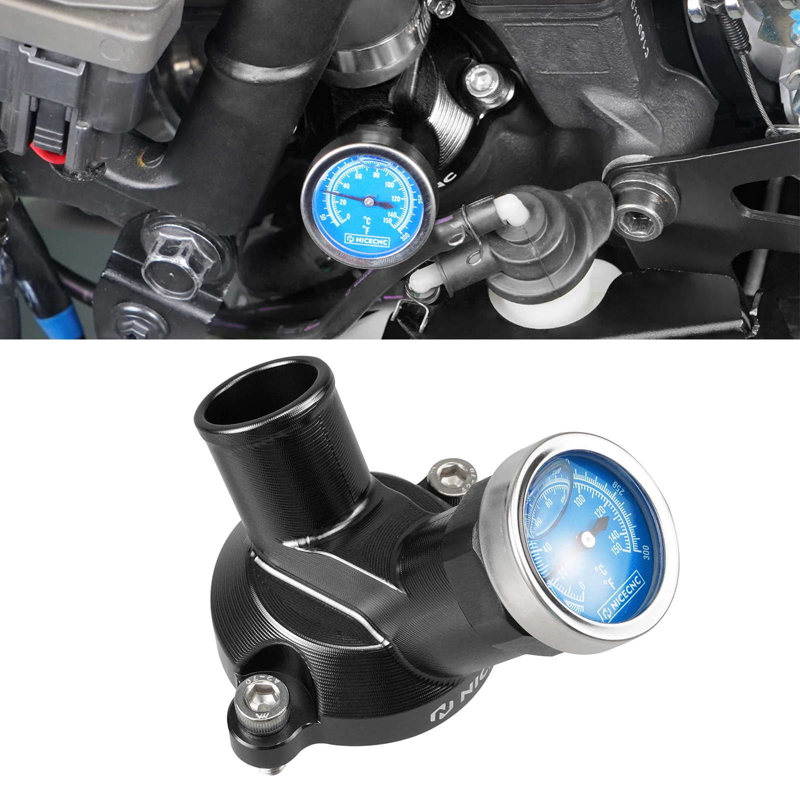 

NiceCNC For Yamaha Tenere 700 XTZ700 T700 2019-2024 2023 Thermostat Cover Water Temperature Gauge Tenere 700 Rally 2020-2024