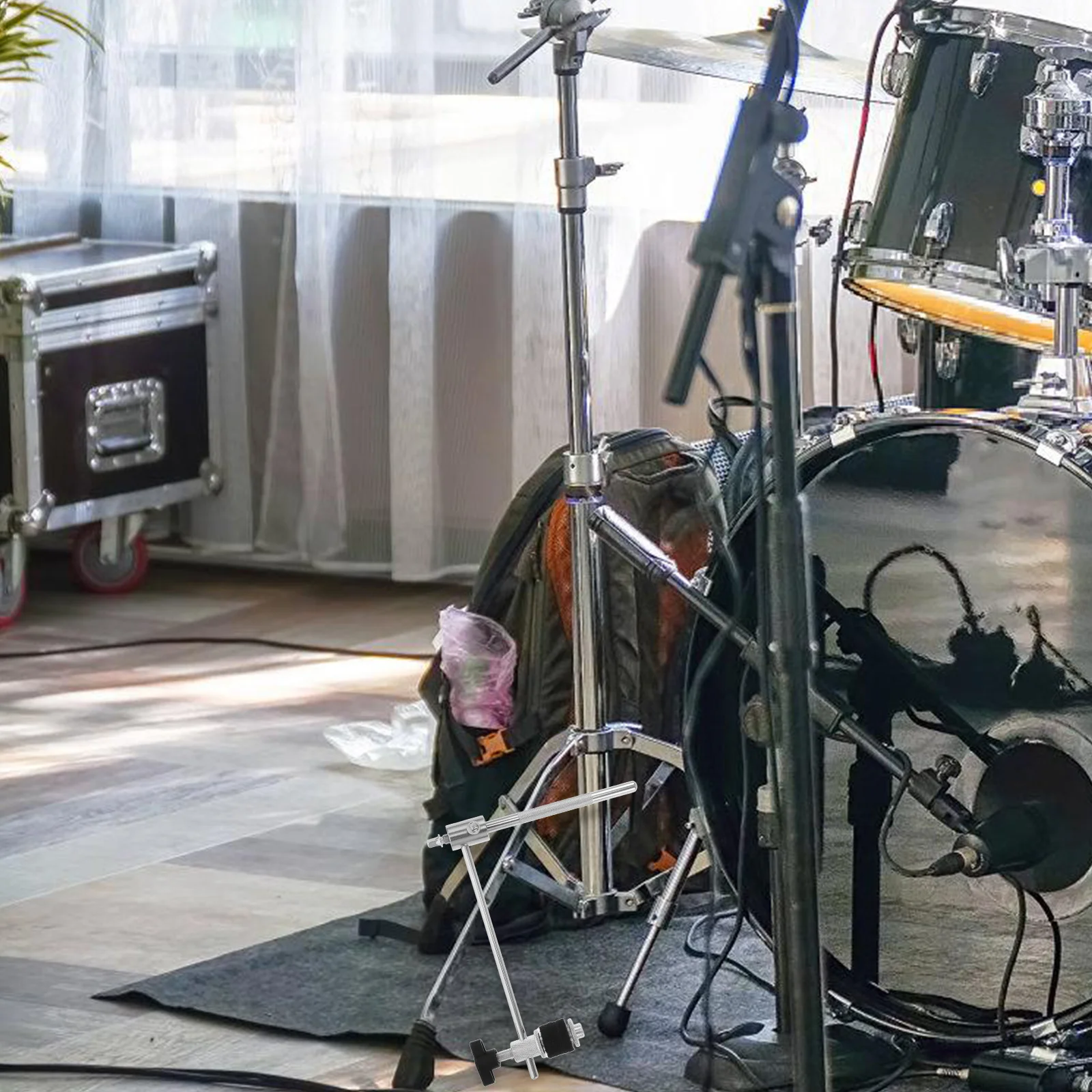 

Cowbell Clamp Extended Design Stable Fixation Adjustable Drum Kit Cowbell Mount for Floor Tom Brackets Bass Drum Hoop