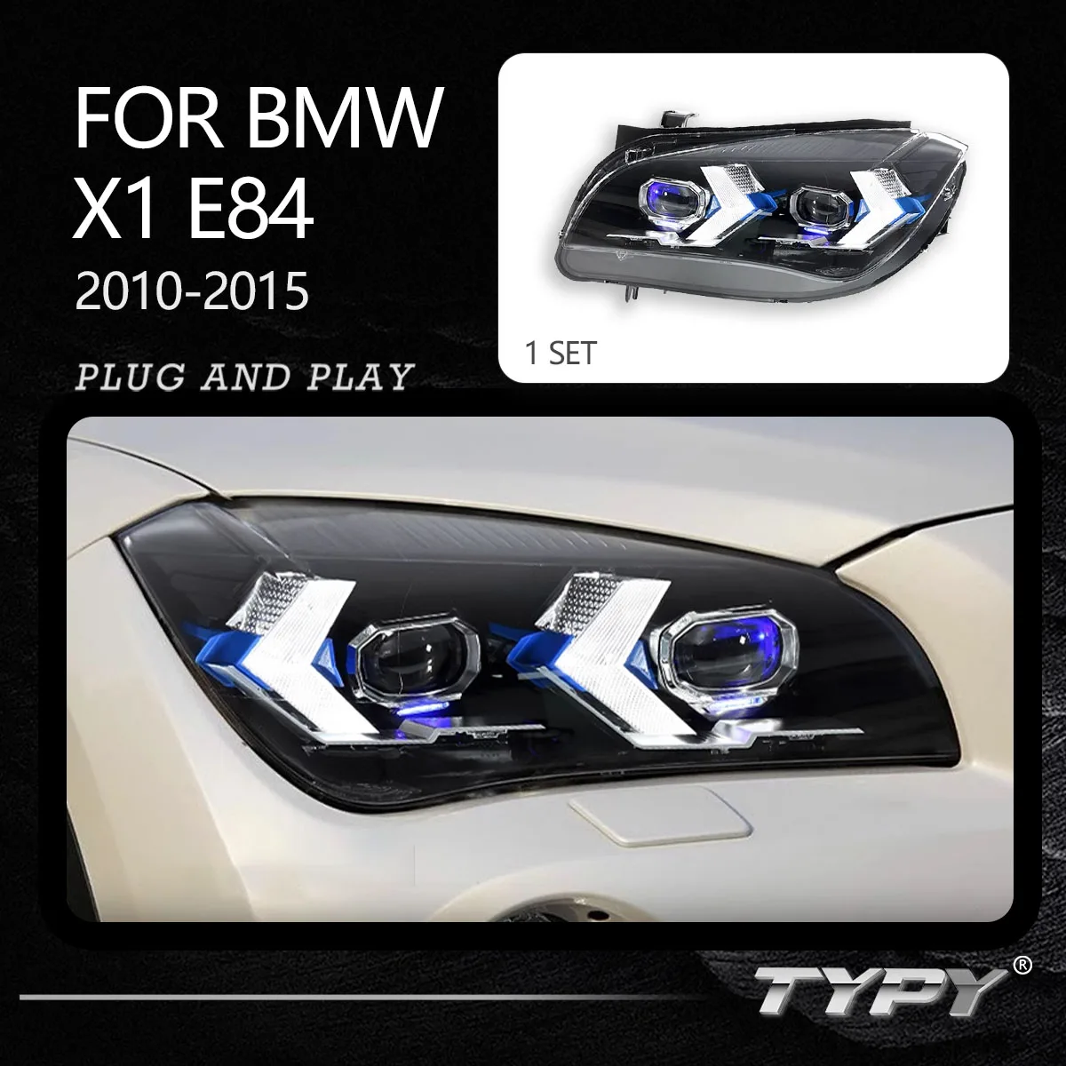 

TYPY Dynamic Signal Head Lamp Automotive Accessories Upgrade Modified New LED For BMW X1 E84 Headlight 2010-2015