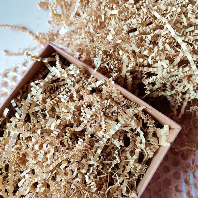 Gekräuseltes Papierschnipsel-Füllmaterial 100-500g Dekoratives Geschenk- und Korb-Füllmaterial für Geburtstagsverpackungen, Schmuck und handgemachte Verpackungen – Detail 7