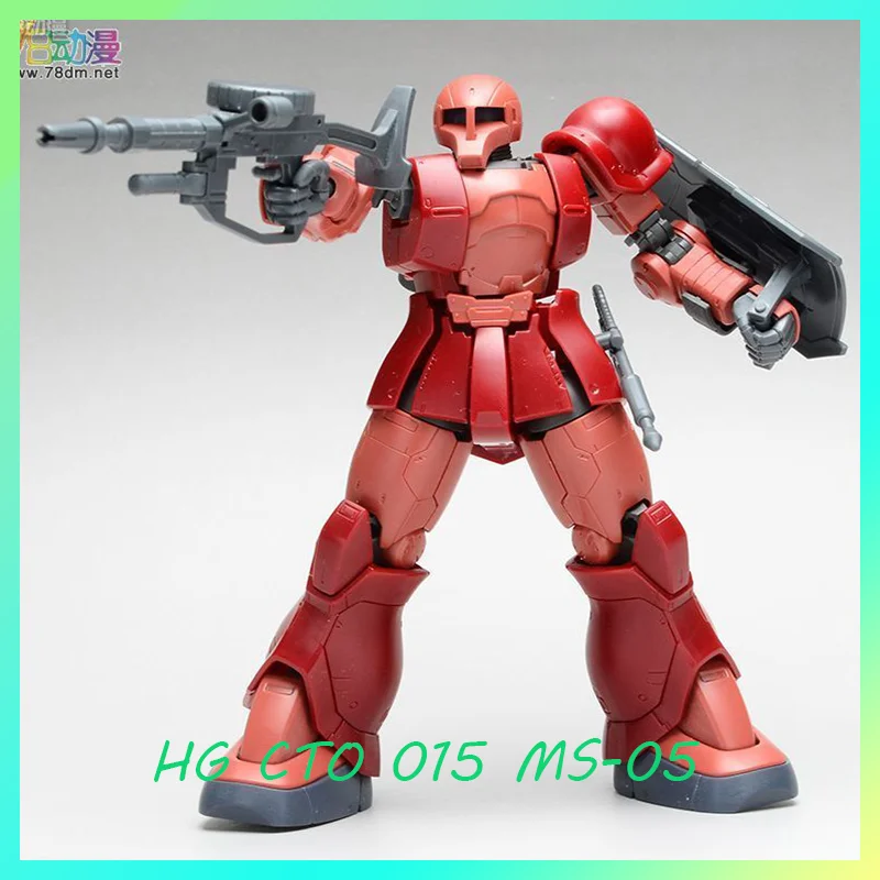 

В наличии Изысканный старый красный Zaku I MS-05 Char Aznable Custom GTO 015 HG 1/144 Комплект сборной модели Водные наклейки Детская игрушка в подарок