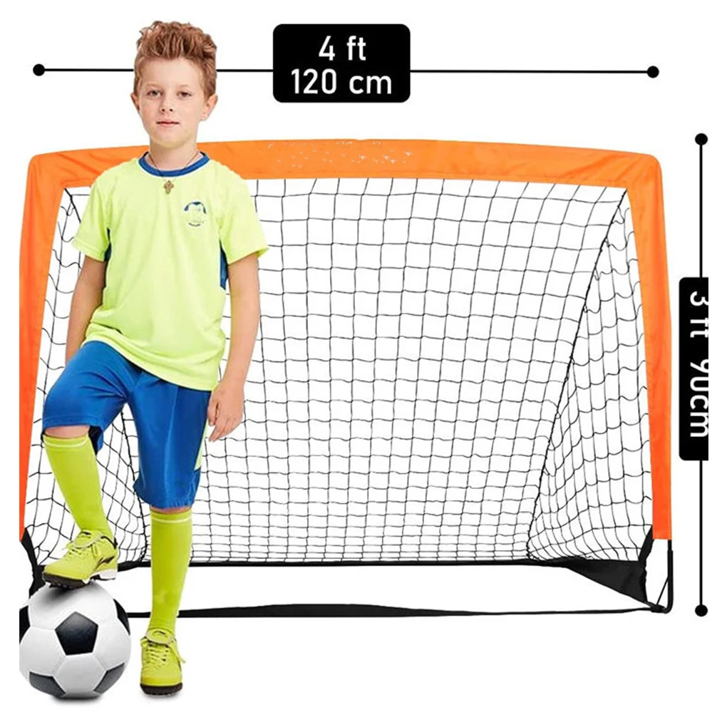 

Mobile Training 4x3 ft Portable Kids Soccer Goal for Backyard Practice Soccer Net with Carry Bag Outdoor Football Training Goals