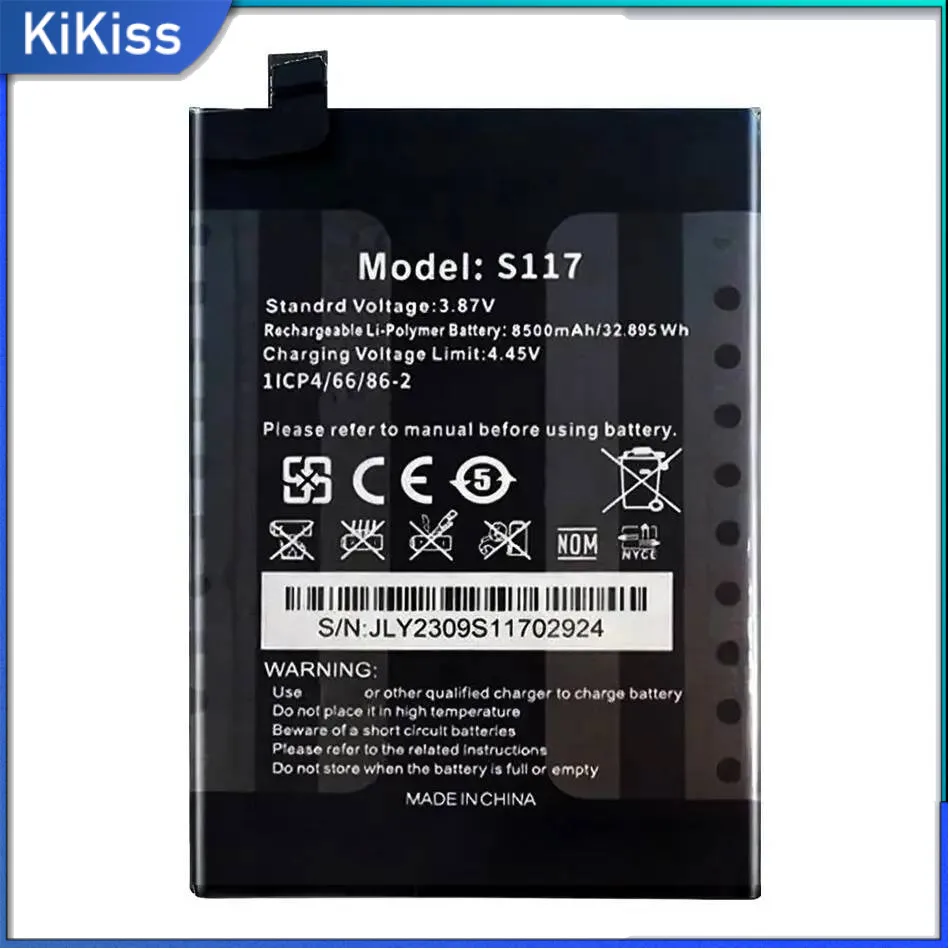 For Oukitel WP27 S117 Mobile Phone Battery Reliable Power Supply 8500Mah