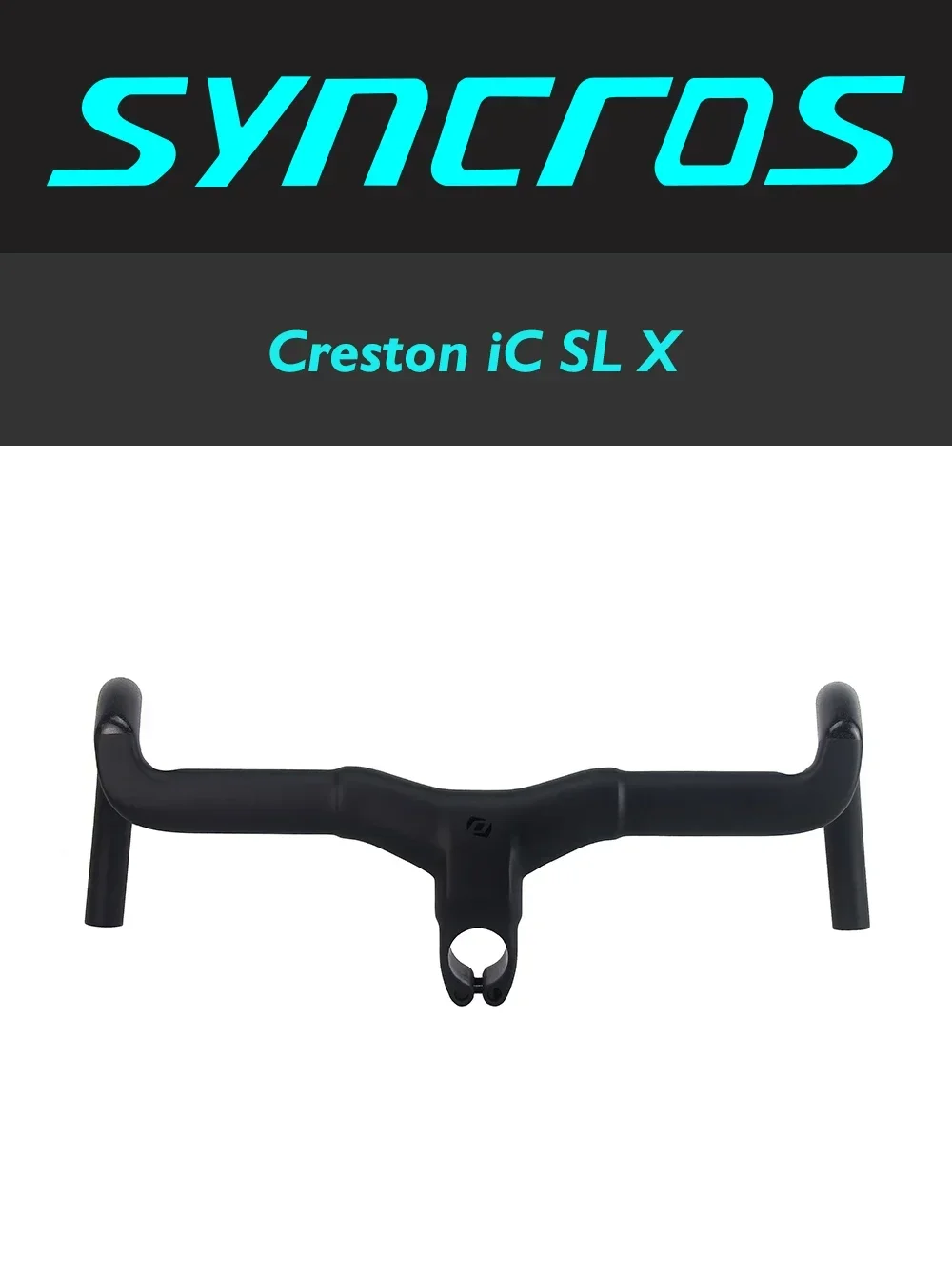 Syncros Gravel Lenker Creston IC SL X mit vollständiger interner Kabelführung, Rennradlenker T1000 Carbon, integriertes Gravel-Cockpit Di2 – Detail 2