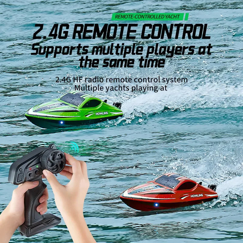 RC Boat Waterproof 55Km/H Brushless Remote Control Speedboat With Self-Righting,  Low Battery Alarm For Pools And Lake Toys Gift