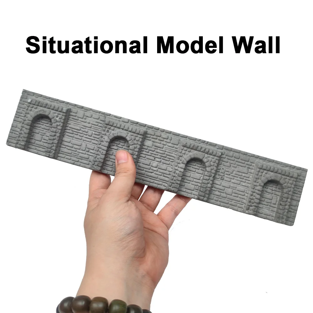 

Миниатюрная модель каменной стены с 4 арками, аксессуар для железнодорожного макета в масштабе N, декор для диорамы, 1 шт.