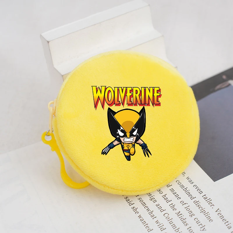 

Wolverine Marvel Plush Coin Purse Portable Movie Cartoon Print Kids Child's Wallet Purse Teenage Coin Bank Card Storage Bag Gift