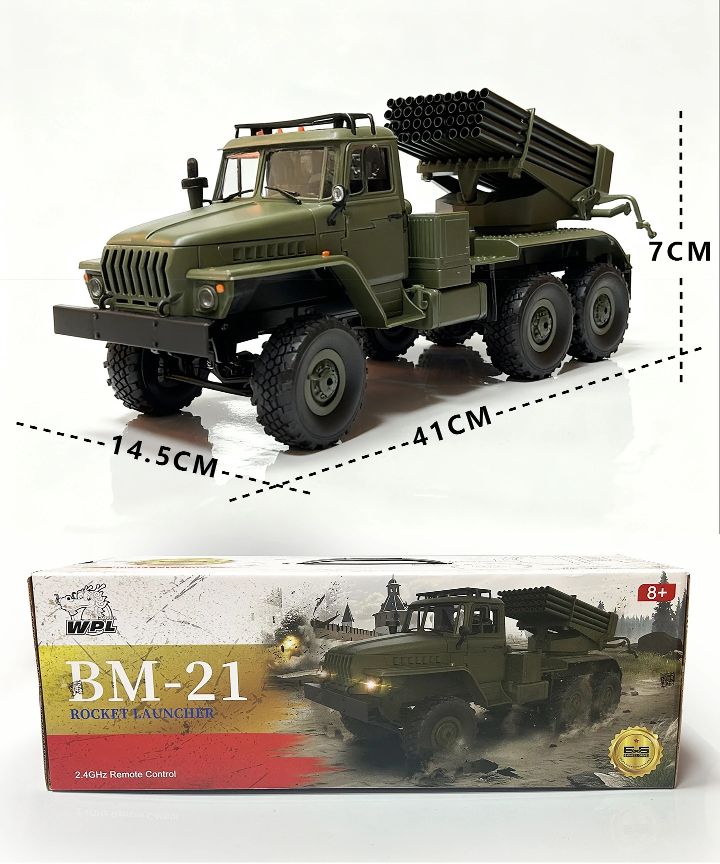WPL B36 B36-2 B36-3 6WD RC Car 1:16 Full Scale Military Transport Vehicle Model Six Wheel Drive Climbing Off-Road RC Truck Toys