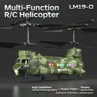 Rc Helicopter Lm19-D Hd Camera Light Fall Resistant Remote Control Helicopter Plane Aircraft Flying Kids Toys for Boys Gifts