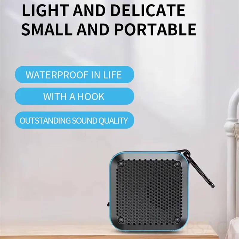 

Уличный водонепроницаемый мини-сабвуфер, HIFI стерео Bluetooth-динамик, высокое качество звука, портативные бумбоксы для TWS AUX TF Card Play