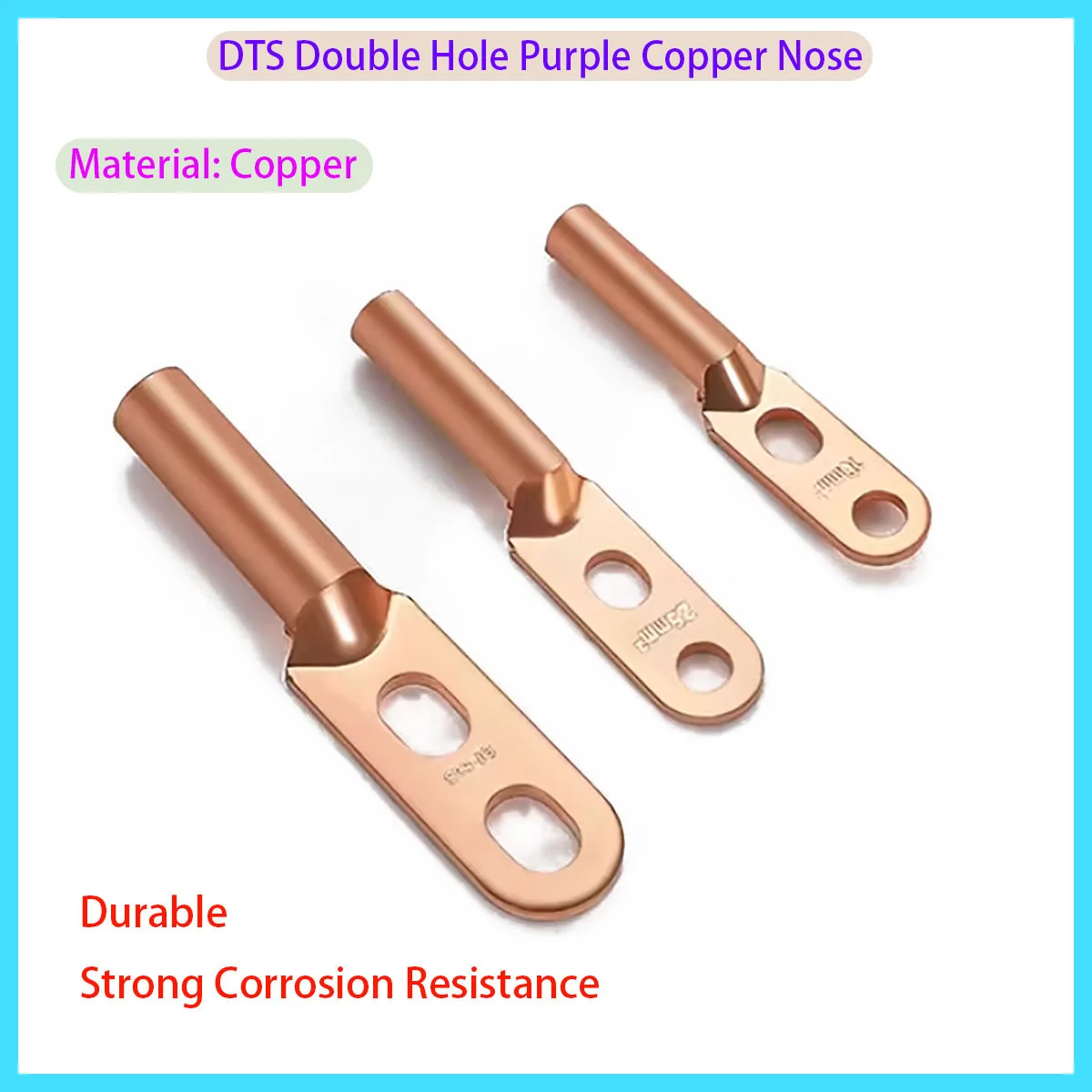 

DTS Double Screw Hole Copper Oil Plug Cable Wire Connector End Crimping Terminal